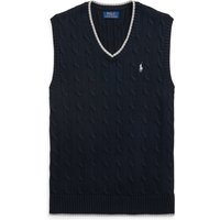 Polo Ralph Lauren Pullunder aus Baumwollstrick mit Zopfmuster Polo Ralph Lauren Pullunder aus Baumwollstrick mit Zopfmuster von Polo Ralph Lauren