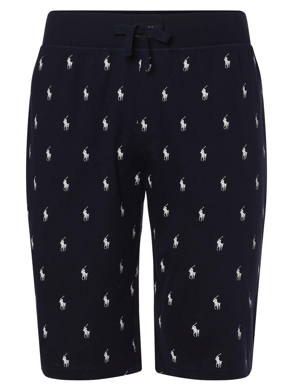 Polo Ralph Lauren Pyjama-Shorts Herren Baumwolle gemustert, marine von Polo Ralph Lauren