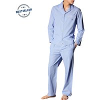 Polo Ralph Lauren Herren Pyjama blau Baumwolle Kariert von Polo Ralph Lauren