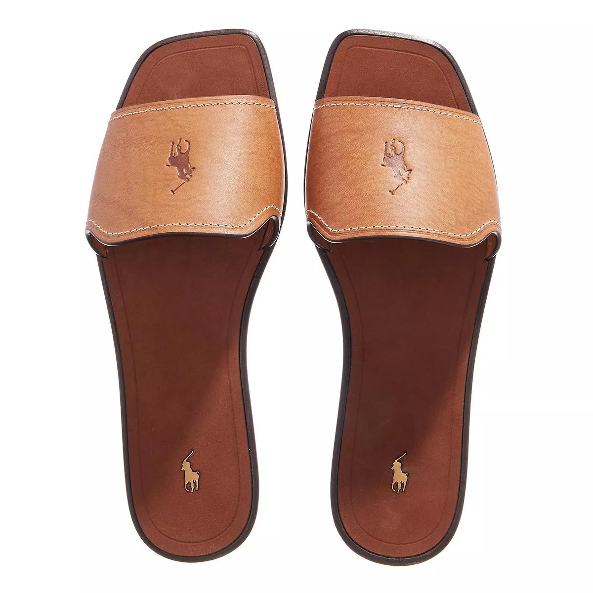 Polo Ralph Lauren Sandalen & Sandaletten - Flat Sandals - Gr. 36 (EU) - in Braun - für Damen von Polo Ralph Lauren