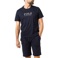 Polo Ralph Lauren Herren T-Shirt blau Jersey-Baumwolle unifarben von Polo Ralph Lauren