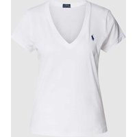 Polo Ralph Lauren T-Shirt mit Label-Stitching in Weiss, Größe XL von Polo Ralph Lauren