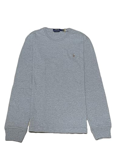 Polo Ralph Lauren weiches Custom-Slim-Fit T-Shirt Longsleeve Grau (as3, Alpha, l, Regular, Regular) von Ralph Lauren