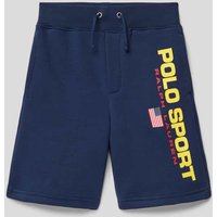 Polo Sport Sweatshorts mit elastischem Bund in Marine, Größe M von Polo Sport