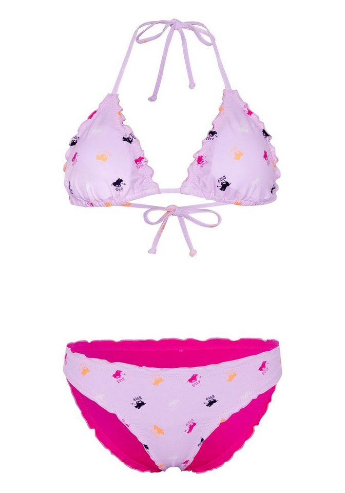 Polo Sylt Triangel-Bikini mit Allover-Muster (Set) von Polo Sylt