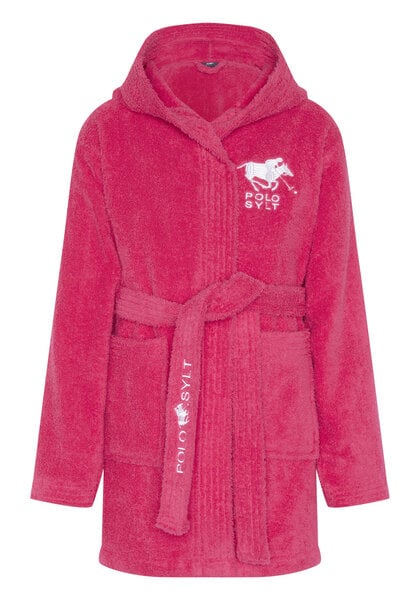 Polo Sylt Unisex-Kids-Bademantel aus Baumwolle mit Label-Stitchings von Polo Sylt