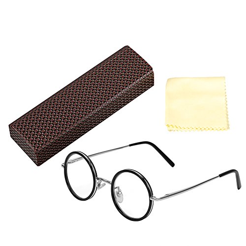 Pongnas Lesebrille Mens Women Unisex Magnifying Glasses Retro Runde komfortable Brillen Stilvolle Presbyopie Brille(250 grad) von Pongnas