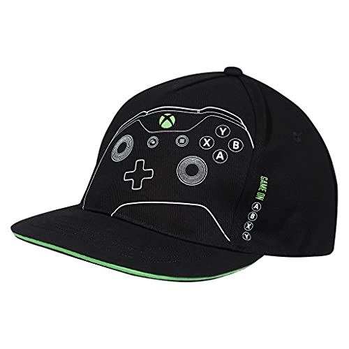 Popgear Jungen X-Box Controller Boys Baseball Cap | Official Merchandise Baseballkappe, Schwarz, Einheitsgröße | Gamer Kinder Hysteresenhut, Jungen-Kleidung, Spiele-Fan-Geburtstags-Geschenk-Idee von Popgear