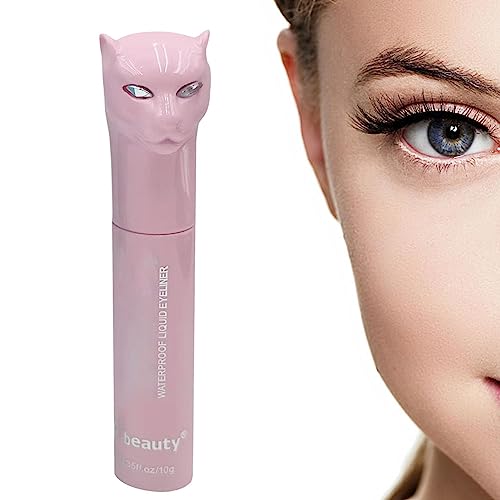 Eyeliner-Stift,Leopard Gel Eyeliner Flüssigkeit Eyeliner Große Vielseitigkeit - Flüssiger Eyeliner-Stift Schwarz Professionelle wasserdichte Langlebigkeit für Damen Povanjer von Povanjer