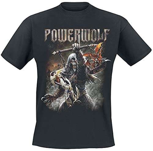 Powerwolf Call of The Wild Männer T-Shirt schwarz 3XL 100% Baumwolle Band-Merch, Bands von Powerwolf