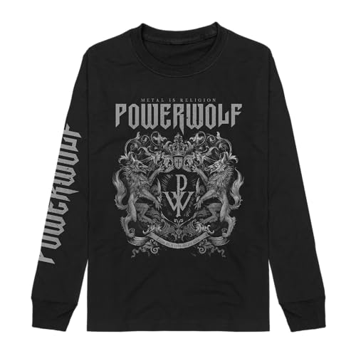 Powerwolf Longsleeve - Crest - Schwarz - L von Powerwolf