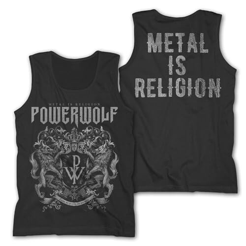 Powerwolf - Tank Shirt - Crest - Schwarz - L von Powerwolf