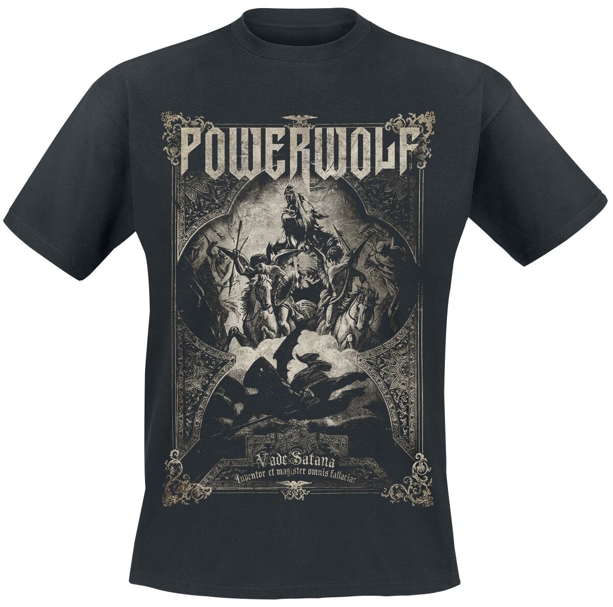 Powerwolf T-Shirt - Vada Satana - XL bis 4XL - für Männer - Größe 4XL - schwarz  - EMP exklusives Merchandise! von Powerwolf