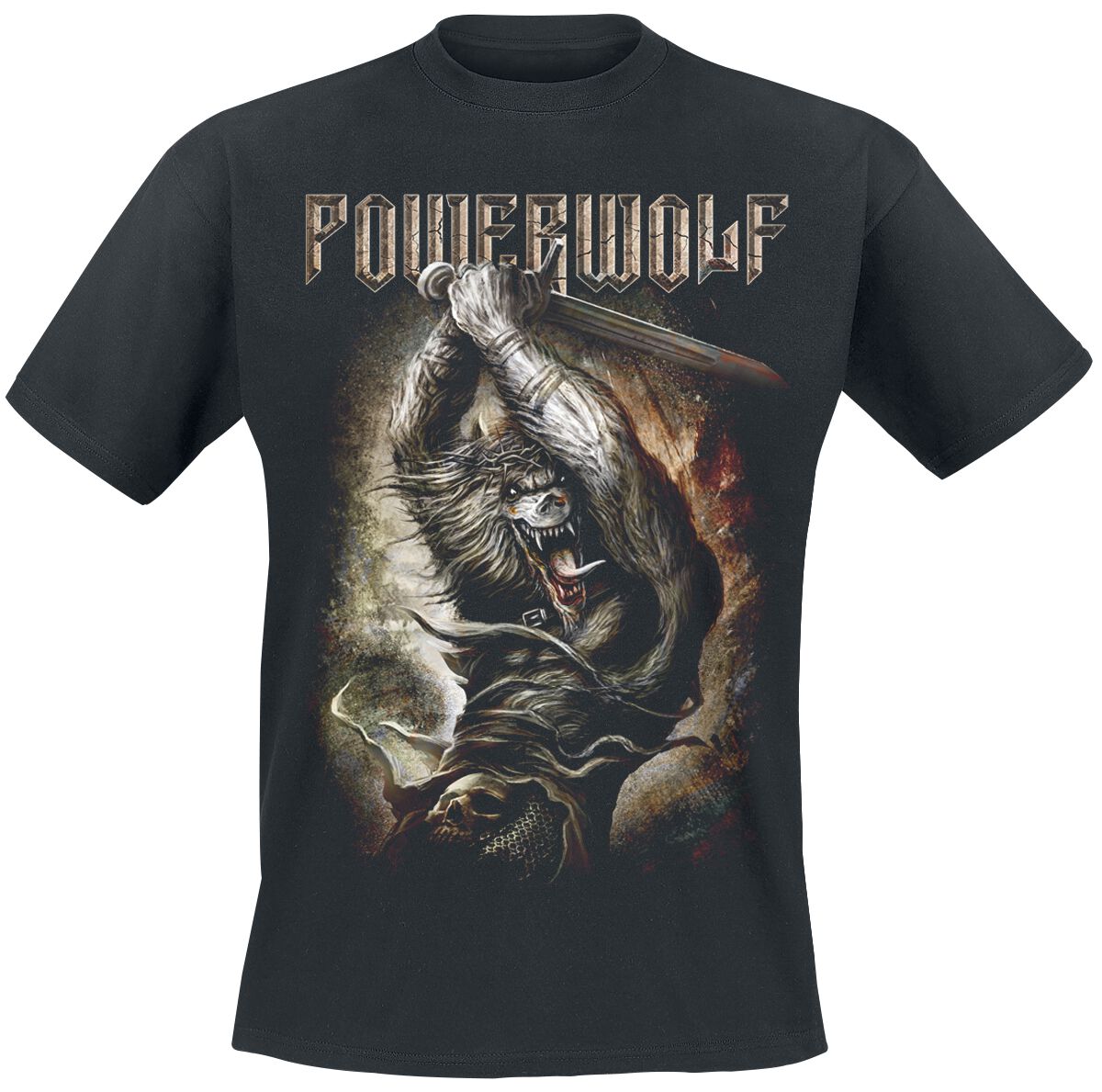 Powerwolf T-Shirt - Wolves Of War - S bis 4XL - für Männer - Größe L - schwarz  - Lizenziertes Merchandise! von Powerwolf