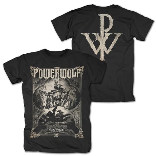 Powerwolf Vada Satana Männer T-Shirt schwarz XL 100% Baumwolle Band-Merch, Bands von Powerwolf