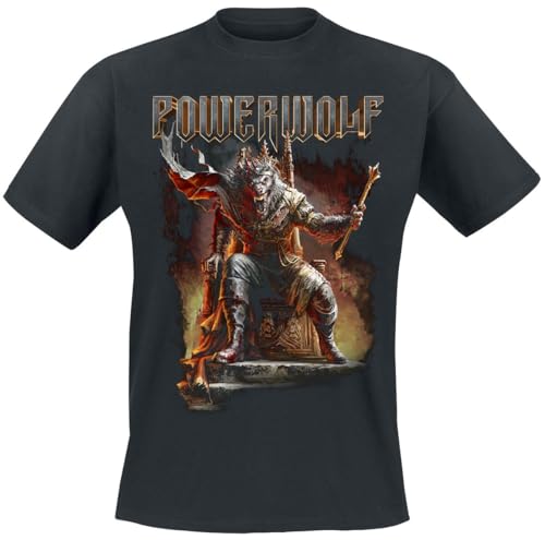 Powerwolf Wake Up The Wicked Männer T-Shirt schwarz XXL 100% Baumwolle Band-Merch, Bands von Powerwolf