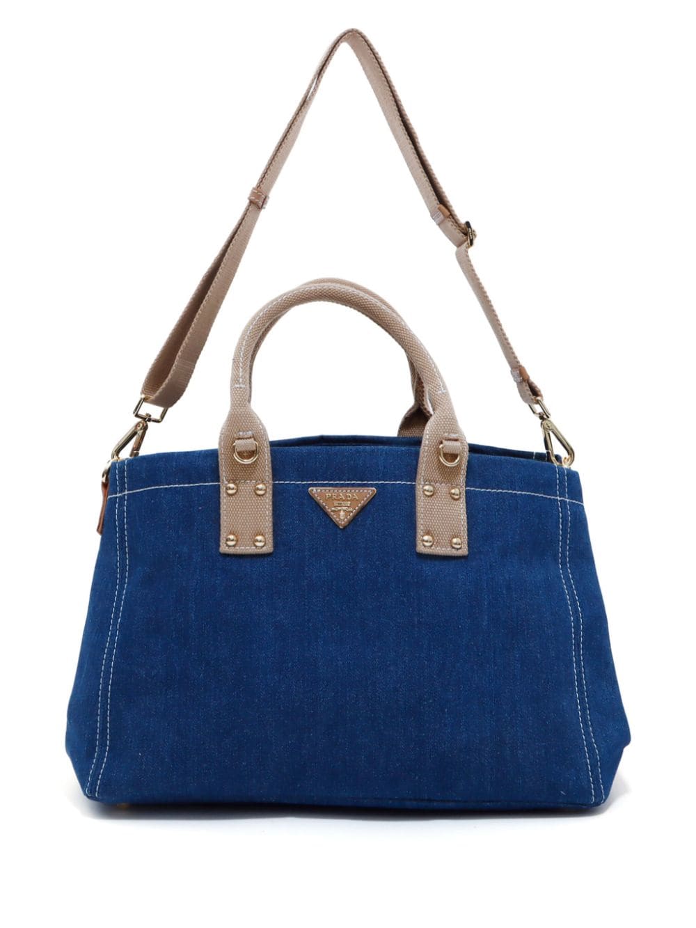 Prada Pre-Owned Großer Denim-Shopper - Blau von Prada Pre-Owned