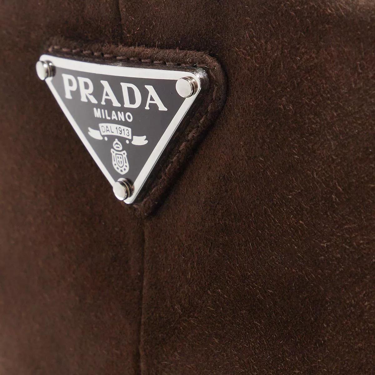 Prada Boots & Stiefeletten - Triangle Ankle Boot - Gr. 37 (EU) - in Braun - für Damen von Prada