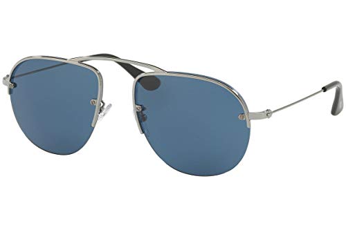 Prada Herren 0Pr58Os 5Av1V1 55 Sonnenbrille, Grau (Gunmetal/Bluee) von Prada