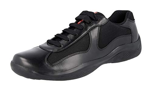 Prada Herrenschuhe Herren Leder Schuhe Sneakers Nevada Bike Schwarz EU 41 4E2043 O0V F0002 von Prada