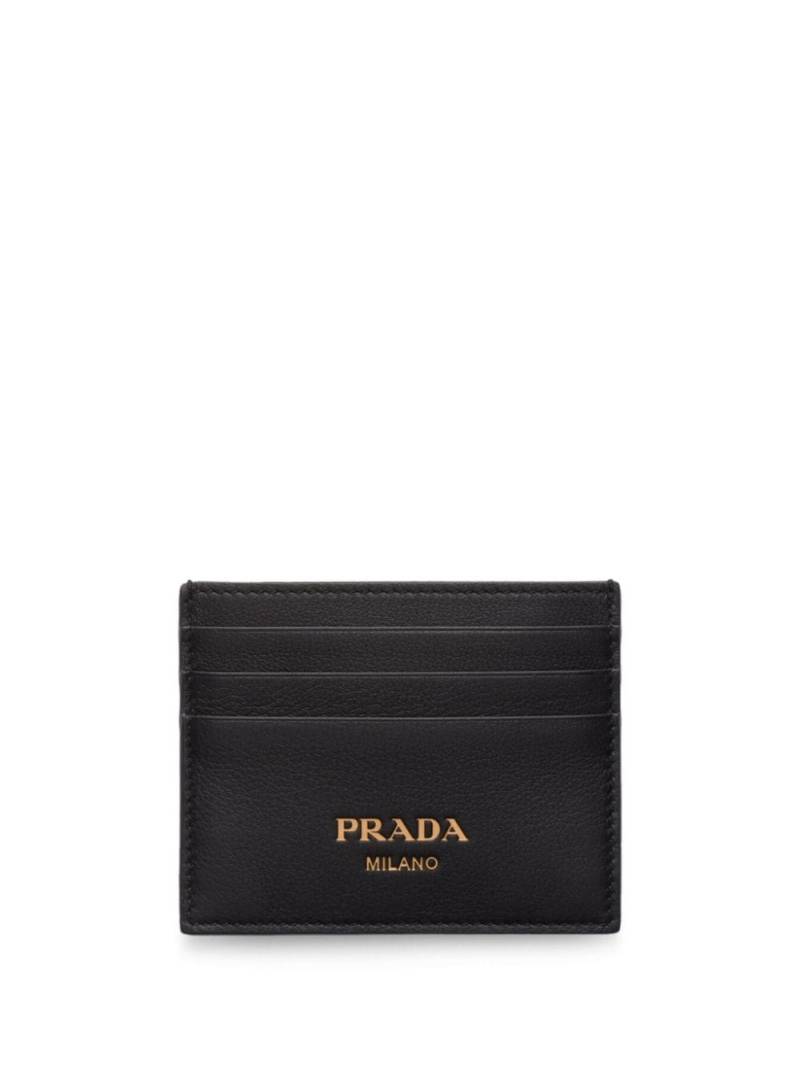 Prada Kartenetui mit Logo-Stempel - Schwarz von Prada