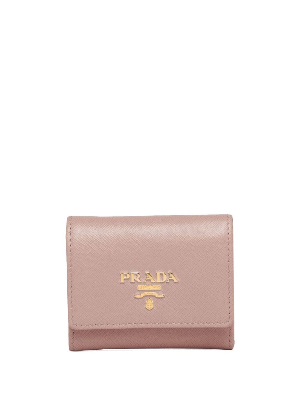 Prada Portemonnaie mit Logo-Schild - Rosa von Prada