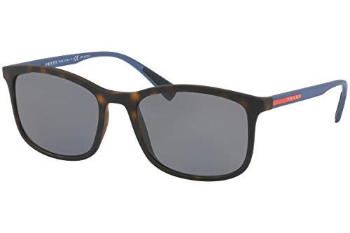 PRADA SPORT Herren 0PS01TS U61144 56 Sonnenbrille, Braun (Havana Rubber/Polargrey) von Prada