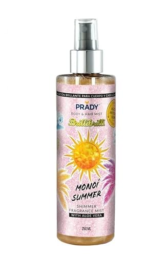 Prady - Body & Hair Shimmer Mist Monoi Summer 250ml – Sommerlicher Glow & Exotischer Duft Prady - Body & Hair Shimmer Mist Monoi Summer 250ml – Sommerlicher Glow & Exotischer Duft von PRADY