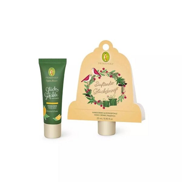 Primavera Geschenkanhänger Glücksbringer mit Handcreme von Primavera