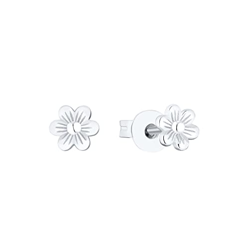 Prinzessin Lillifee Ohrstecker 925 Sterling Silber Mädchen Kinder Ohrschmuck, 0,5 cm, Silber, Blume, Kommt in Schmuck Geschenk Box, 2035996 von Prinzessin Lillifee