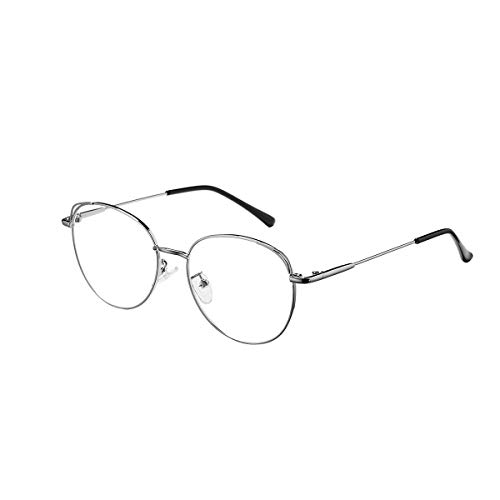 Pro Acme Blaulichtfilter Brille Damen, Blockieren Blaue Licht von PC/Handy/TV Anti Augenmüdigkeit Computerbrille (Silber) von Pro Acme