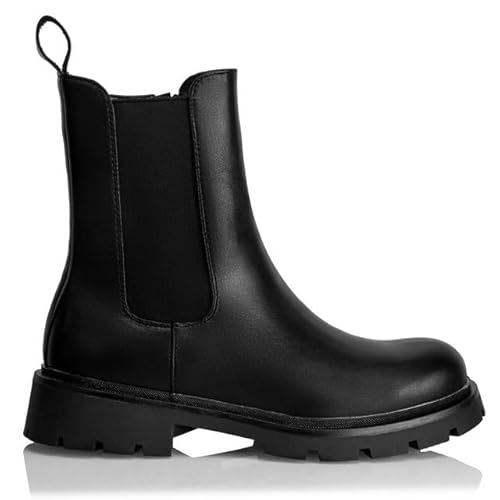 Procity Damen Chelsea Boots Stiefelette mit dem Blockabsatz und seitlichem Reißverschluss Chelsea Stiefel Black 40 von Procity