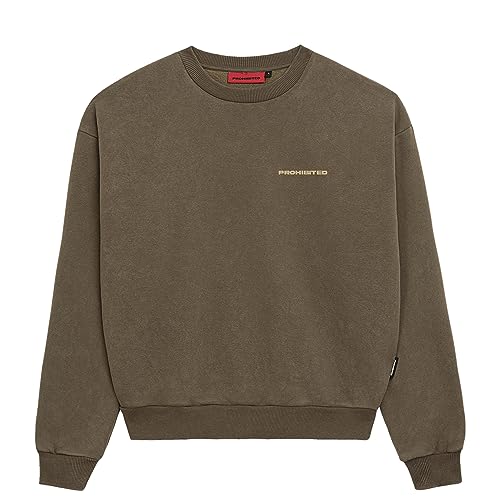 Prohibited | 10119 Oversize Crew Neck | Premium Herren & Damen Sweatshirt (Unisex) | Schwerer Stoff mit 360 GSM (Mokka, M) von Prohibited Blanks