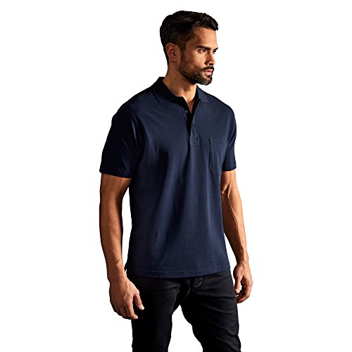 Heavy Poloshirt mit Brusttasche Herren, Marineblau, XL von Promodoro