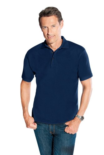 Herren Baumwoll Poloshirt, 4XL, Marineblau von Promodoro