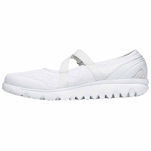 Propét Damen TravelActiv Mary Jane Flat, Weiß (Wei), 36 EU von Propét