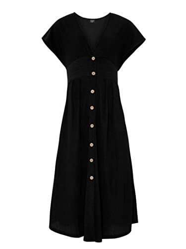 Protest Damen Prtsambu Kleid, True Black, Medium von Protest