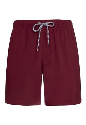 Protest Herren Davey Badehose, rote Sangria, 50 von Protest