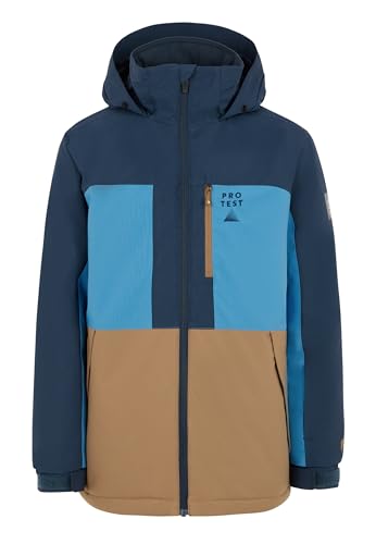 Protest Boys Ski- Und Snowboardjacken PRTBUZZERD JR Blue Nights 152 von Protest