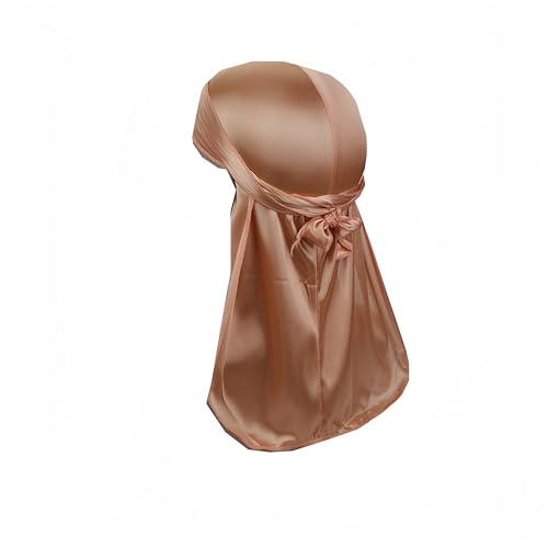 Proumhang Langer Schwanz Durag,Unisex Durag 360 Waves Kopfbedeckungen,Turban-Hut,Breite Bänder,Pirat Bandana,Frauen und Männer Hip-Hop Tägliche Dekoration,Rose Gold Proumhang Langer Schwanz Durag,Unisex Durag 360 Waves Kopfbedeckungen,Turban-Hut,Breite Bänder,Pirat Bandana,Frauen und Männer Hip-Hop Tägliche Dekoration,Rose Gold von Proumhang
