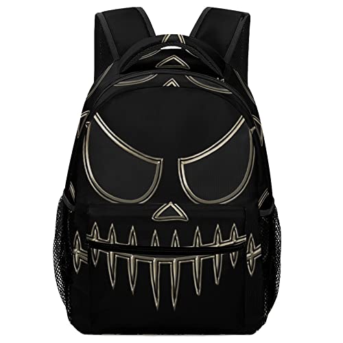 Lässiger Tagesrucksack Satch Schulrucksack Mädchen Jungen Teenager Casual Daypacks mit Brustgurt Schwarzes Gesicht Funy von Pt'amour