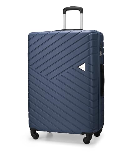 Puccini Koffer Reisekoffer Hartschalen Trolly Beautycase Malaga (Blau (7A), Groß) von PUCCINI