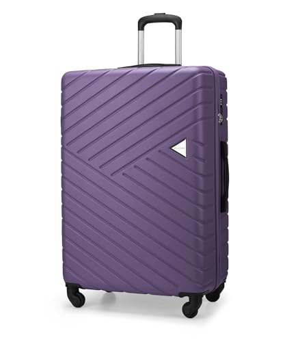 Puccini Koffer Reisekoffer Hartschalen Trolly Beautycase Malaga (Flieder (7D), Groß) von PUCCINI