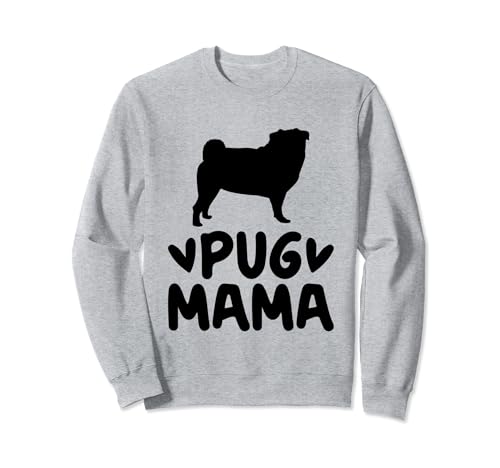 Frau Mops Mama Mops Hunde Hundebesitzer Sweatshirt von Pug Dog Lover Gifts Pugs