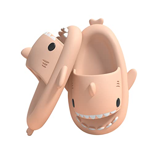 Puimentiua Damen Hai Hausschuhe Schlappen,Shark Slippers Slides,Herren Sharky Schuhe Latschen,Lustig Haifisch Badelatschen | 04- Rosa,46-47 EU von Puimentiua