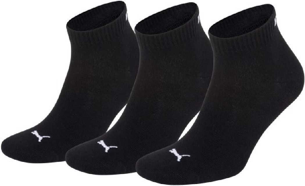 3 Paar Puma Sneaker Quarter Socken Gr. 35 - 49 Unisex für Damen Herren Füßlinge von Puma