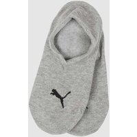 Puma High Cut Sneakersocken mit Stretch-Anteil im 2er-Pack in Mittelgrau, Größe 35/38 von Puma