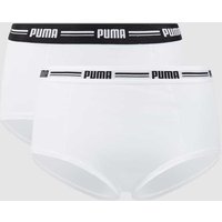 Puma Panty mit Stretch-Anteil im 2er-Pack in Weiss, Größe M von Puma