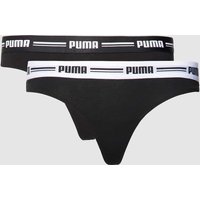 Puma String mit elastischem Logo-Bund in Black, Größe L von Puma