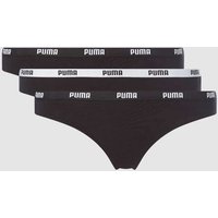 Puma String mit Stretch-Anteil im 3er-Pack in Black, Größe S von Puma
